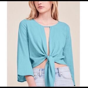 NEW Jack by BB Dakota Malia Tie Front Top!